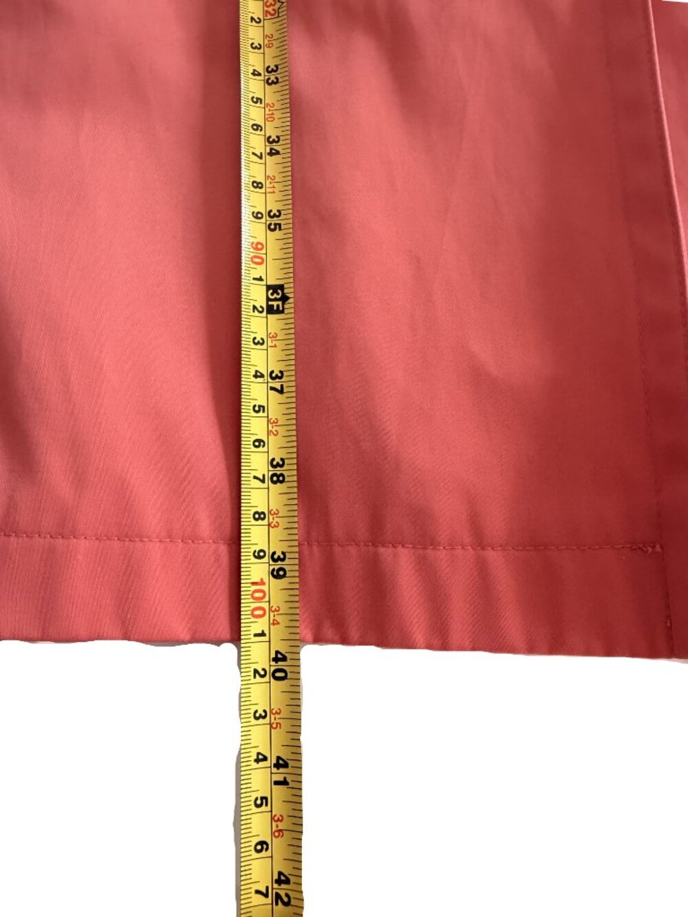Gallery Coral Car Coat Duster Jacket Medium Cotton Blend Spring Trench - Picture 10 of 10